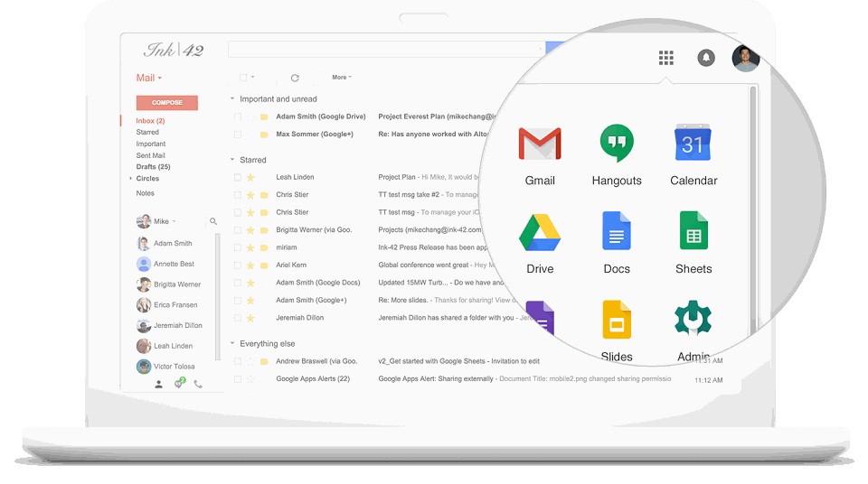 Gsuite Illustration de GSuite