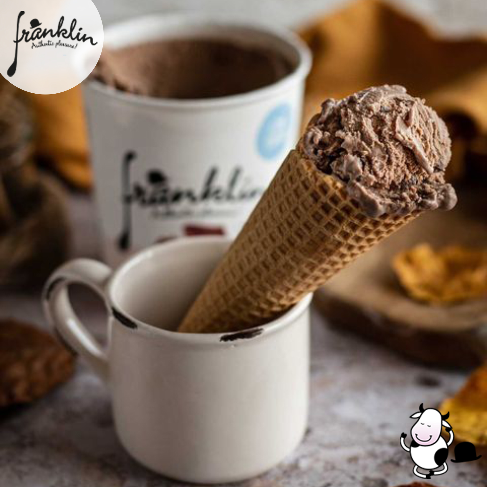Glaces Franklin - Cornet de glace Glaces Franklin - Cornet de glace